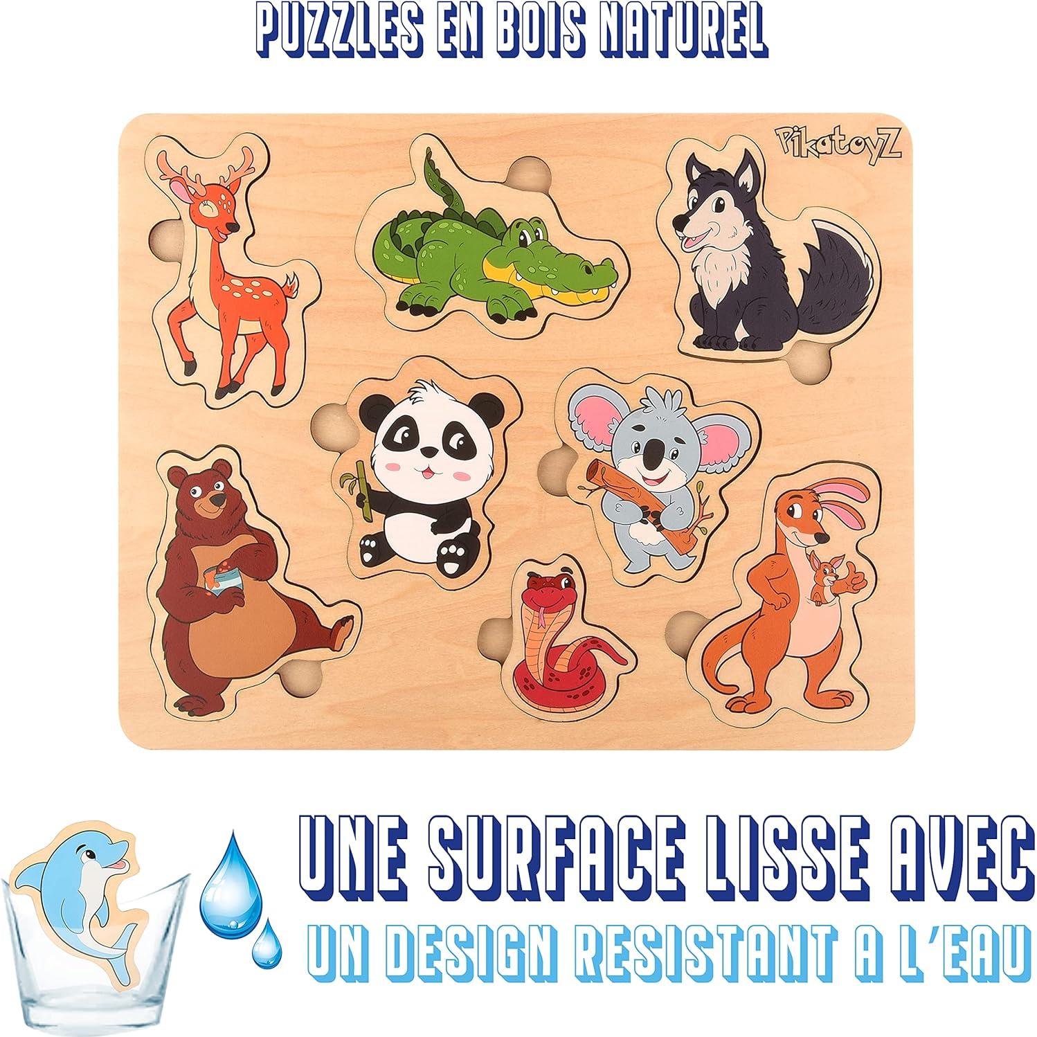 Rompecabezas de Madera PikatoyZ Animales del Bosque 8 Piezas