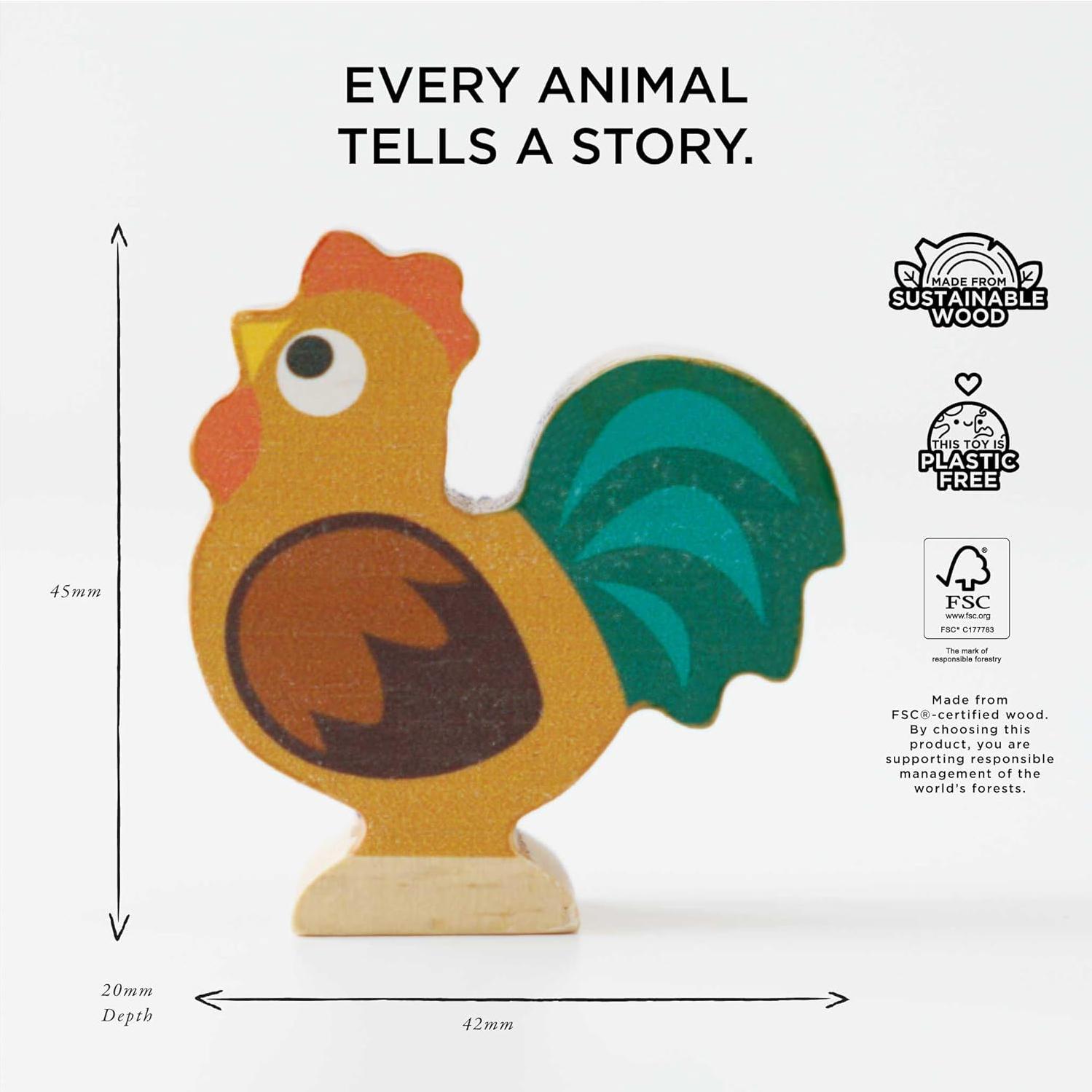 Juguete de Apilamiento Educativo Le Toy Van Granja Soleada 9 Piezas