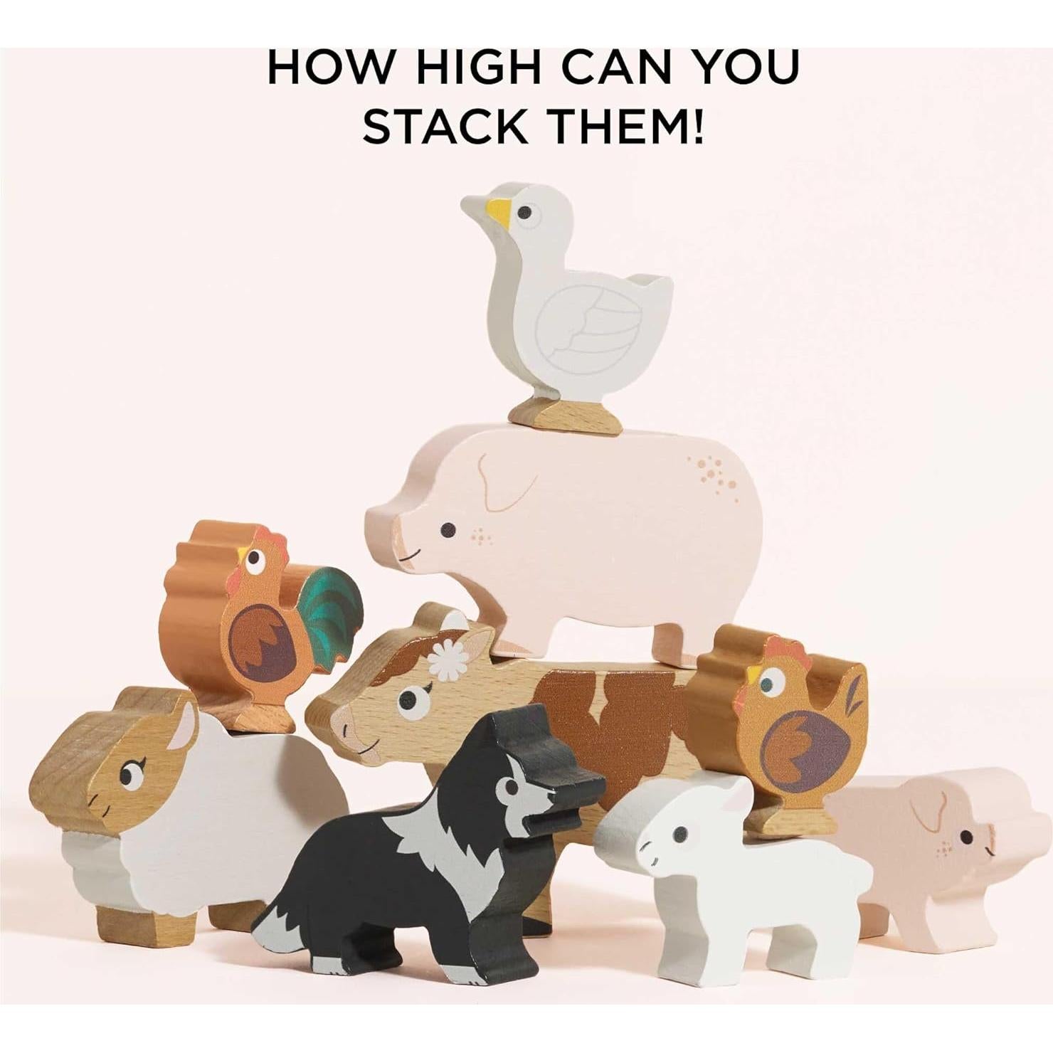 Juguete de Apilamiento Educativo Le Toy Van Granja Soleada 9 Piezas