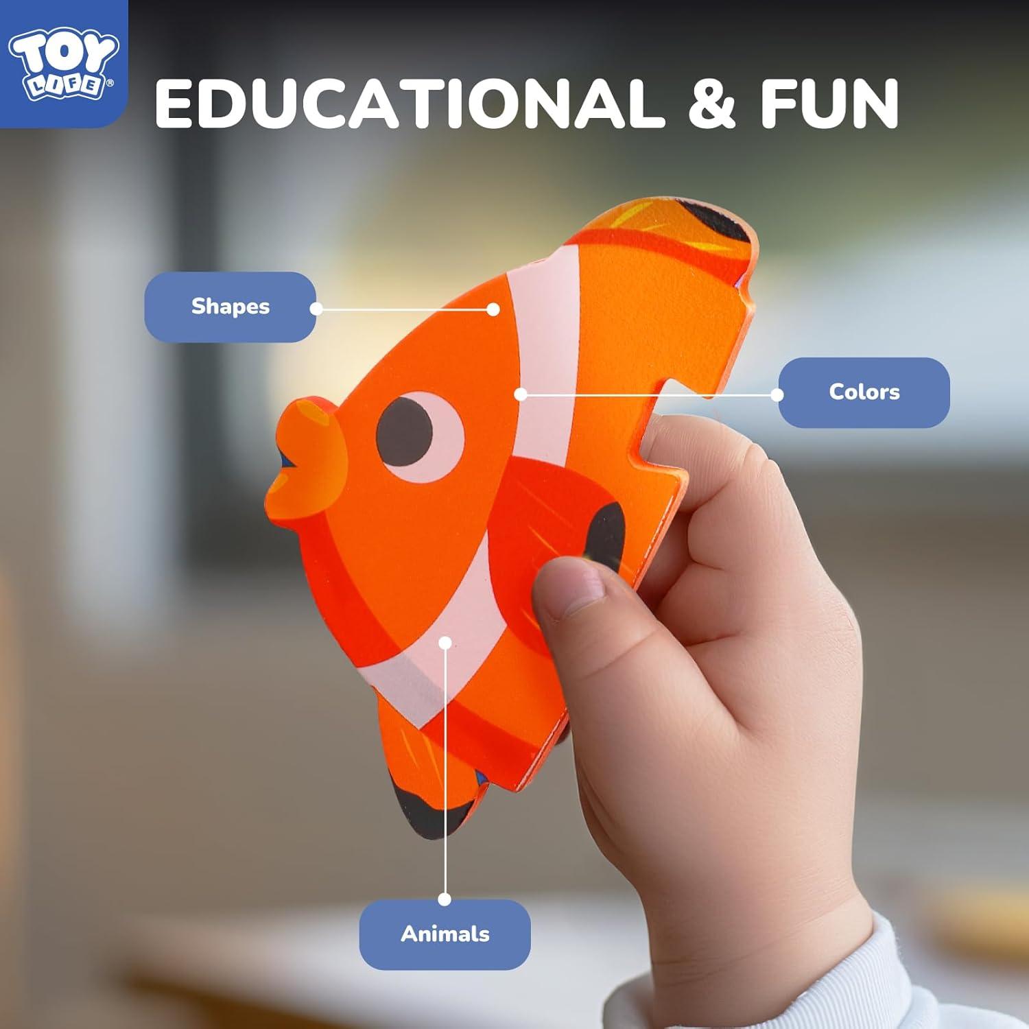 Rompecabezas de Madera TOY Life Animales Marinos 8 Piezas