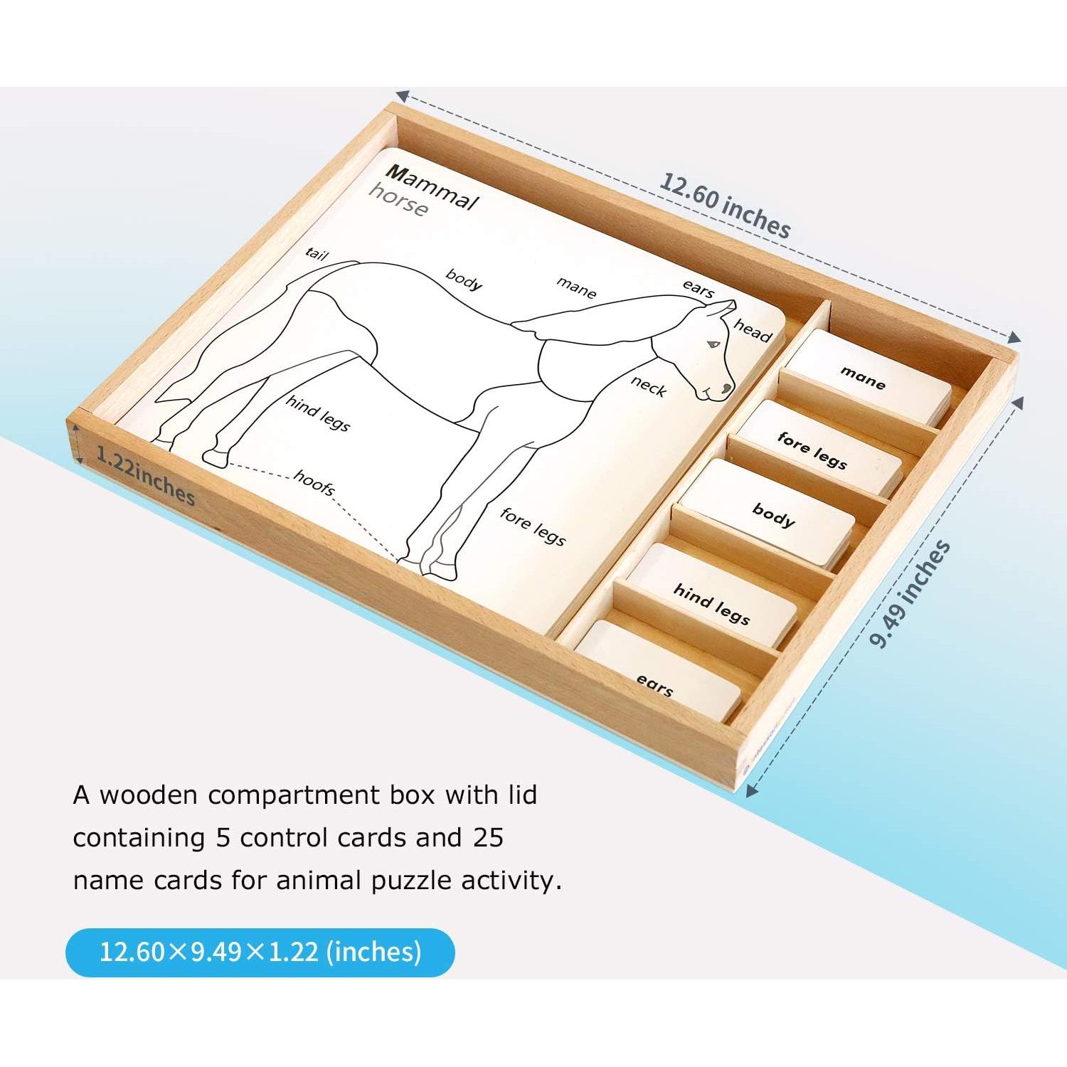 Juego de Rompecabezas de Animales Montessori Outlet 3-6 Años