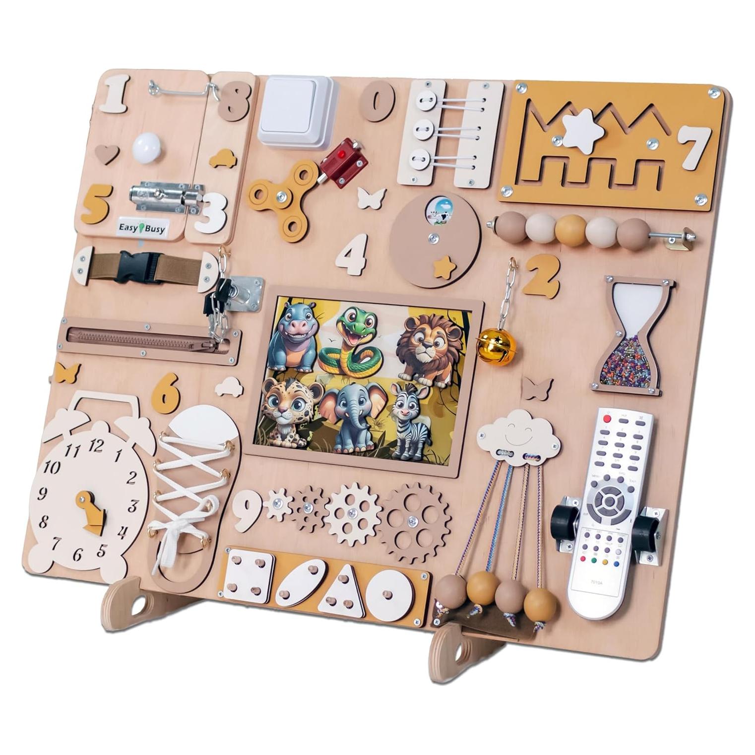 Tablero Ocupado Safari Magnético EasyBusy4kids - 49.8x59.9cm