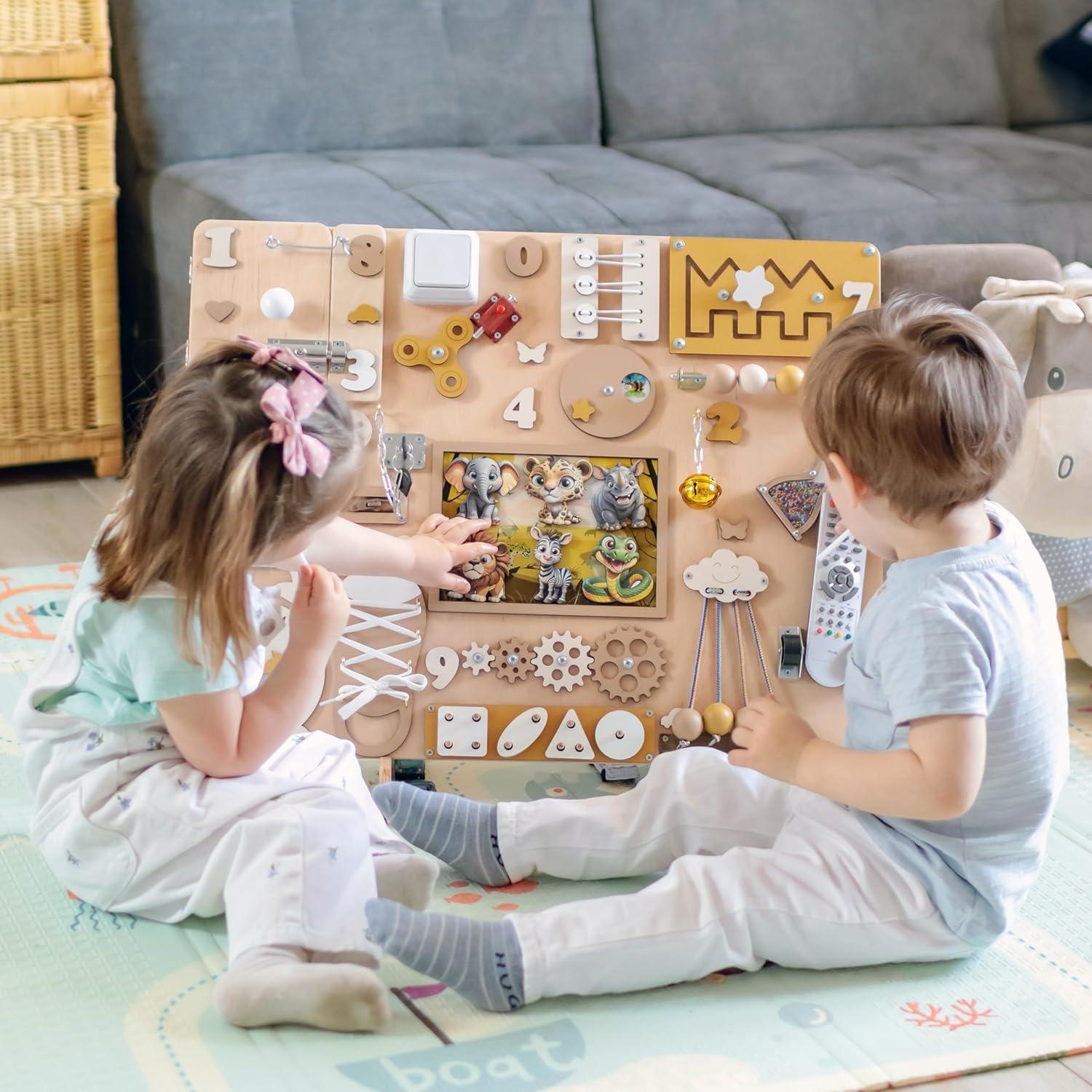 Tablero Ocupado Safari Magnético EasyBusy4kids - 49.8x59.9cm