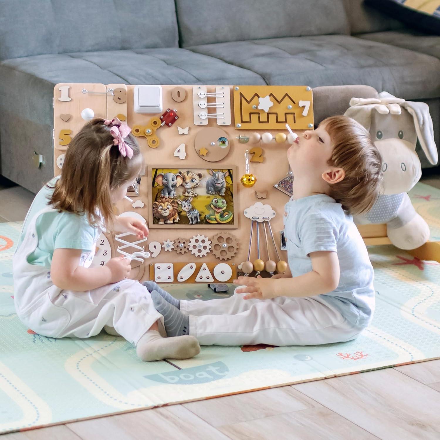 Tablero Ocupado Safari Magnético EasyBusy4kids - 49.8x59.9cm