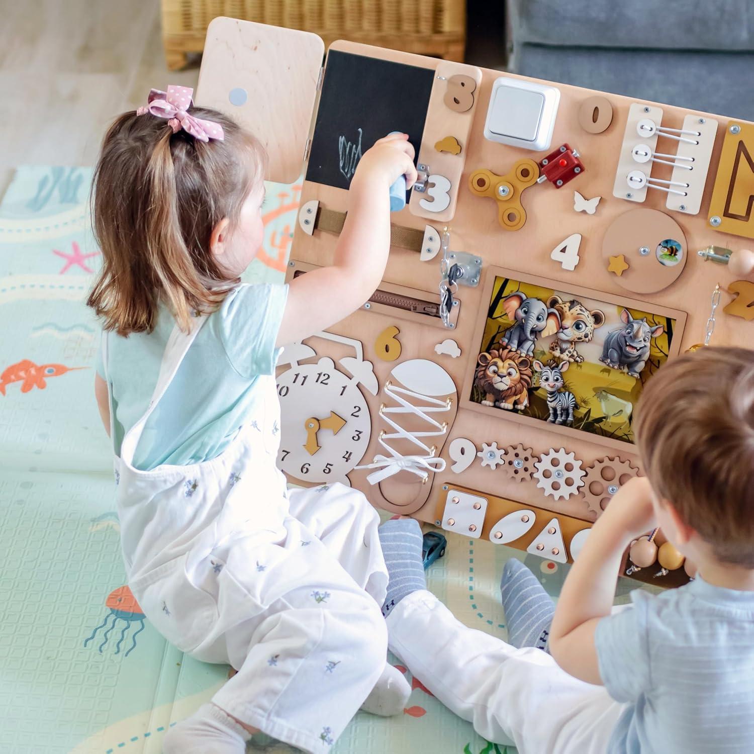 Tablero Ocupado Safari Magnético EasyBusy4kids - 49.8x59.9cm