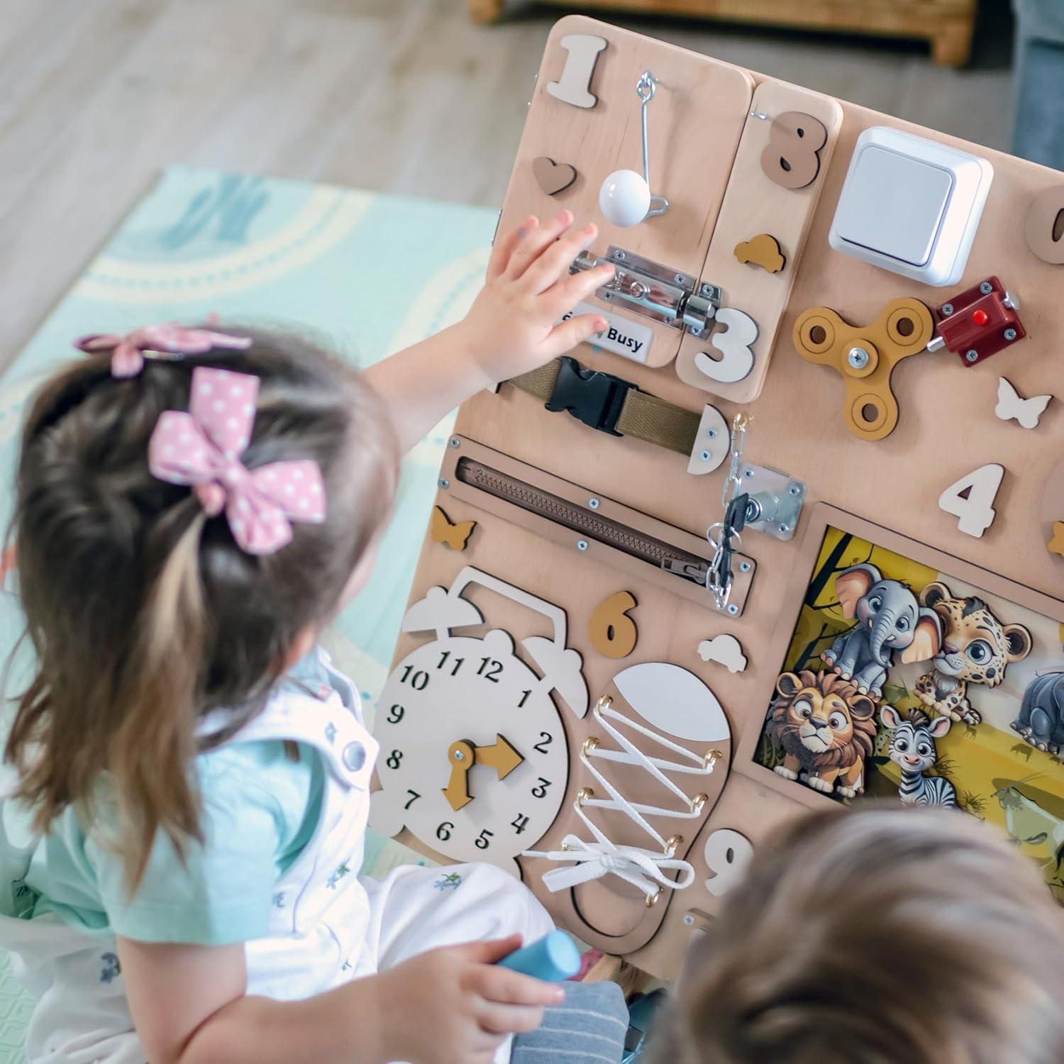 Tablero Ocupado Safari Magnético EasyBusy4kids - 49.8x59.9cm