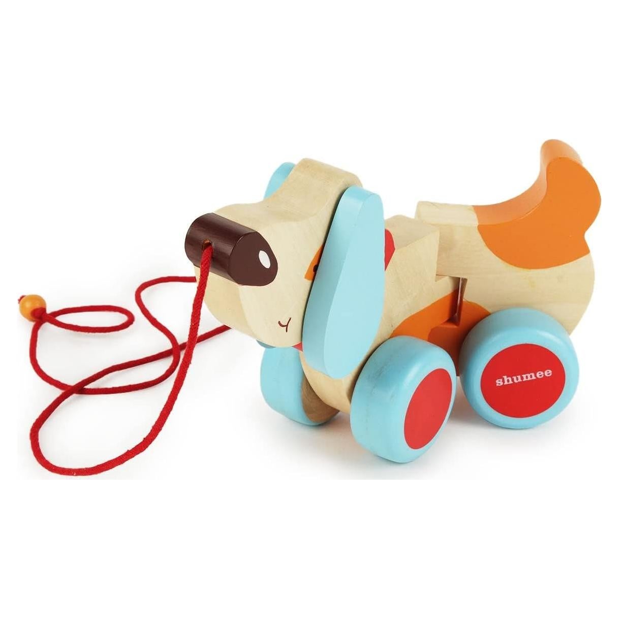 Juguete de Tirar de Madera Shumee Perrito Bruno 29x15x4 cm