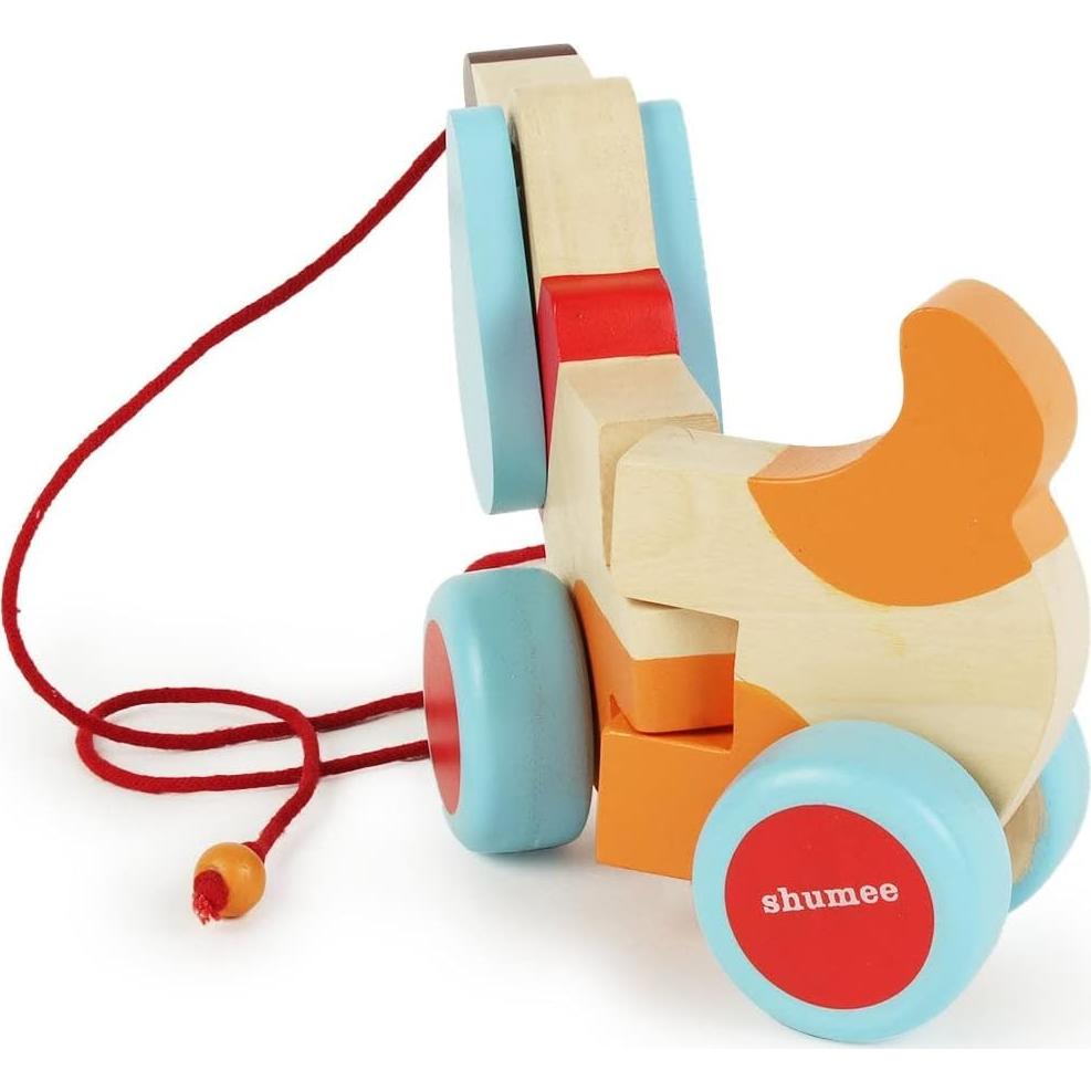 Juguete de Tirar de Madera Shumee Perrito Bruno 29x15x4 cm