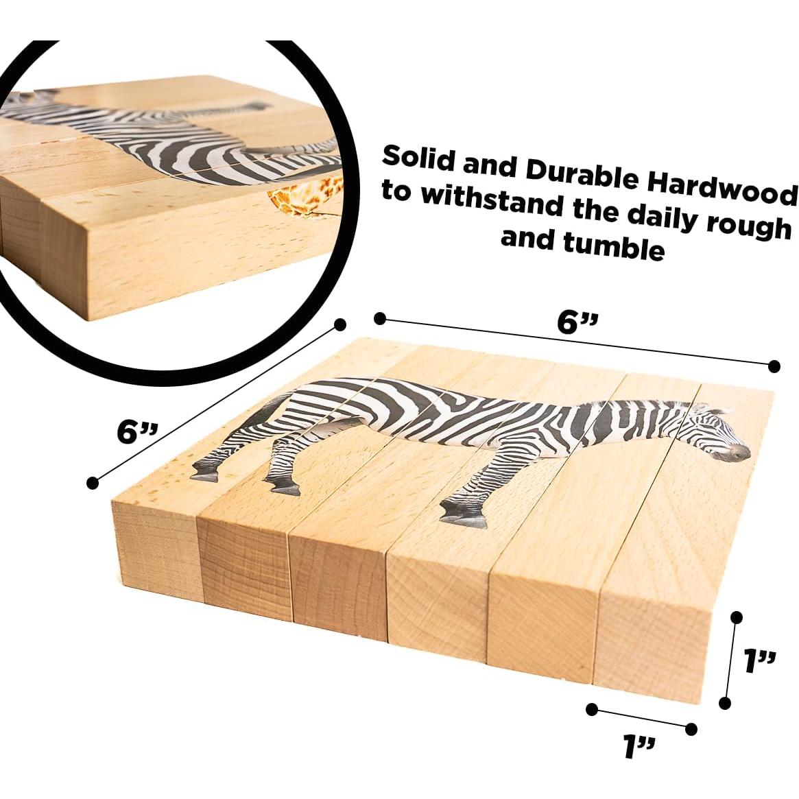 Paquete de Rompecabezas Montessori y Yo - Safari 4-en-1