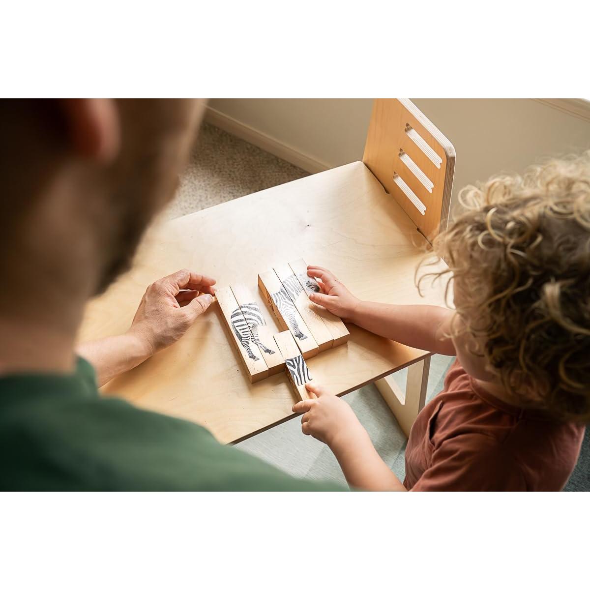 Paquete de Rompecabezas Montessori y Yo - Safari 4-en-1