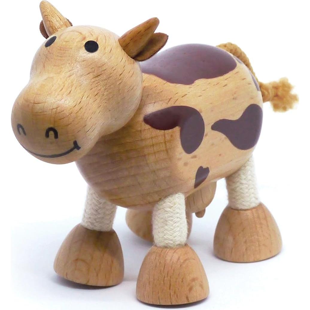 Juguetes de Animales de Madera Anamalz - 5 Figuras Poseables