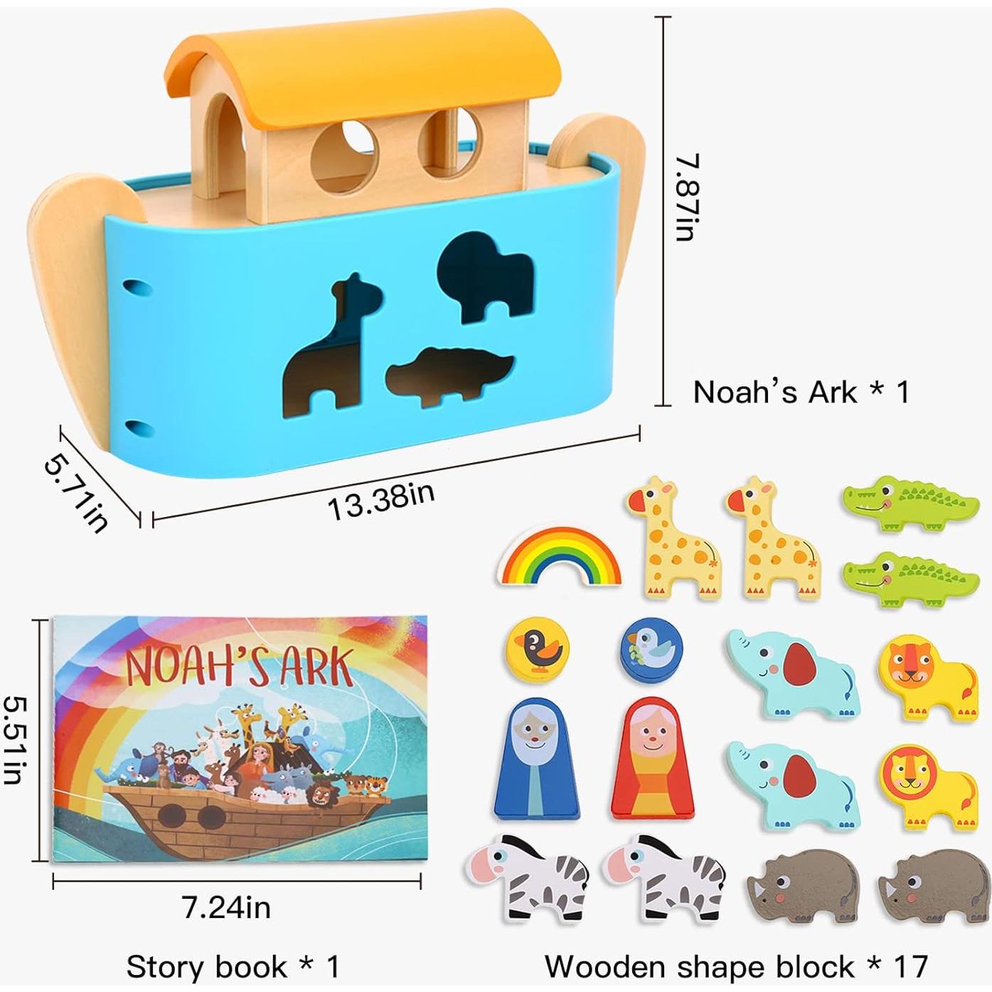 Juguete Arca de Noé TOOKYLAND 19 Piezas Educativo Montessori