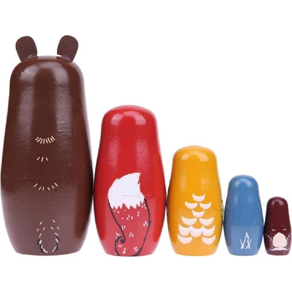 Juego de Muñecas Rusas de Navidad Konrisa - 6 Muñecos de Santa Claus