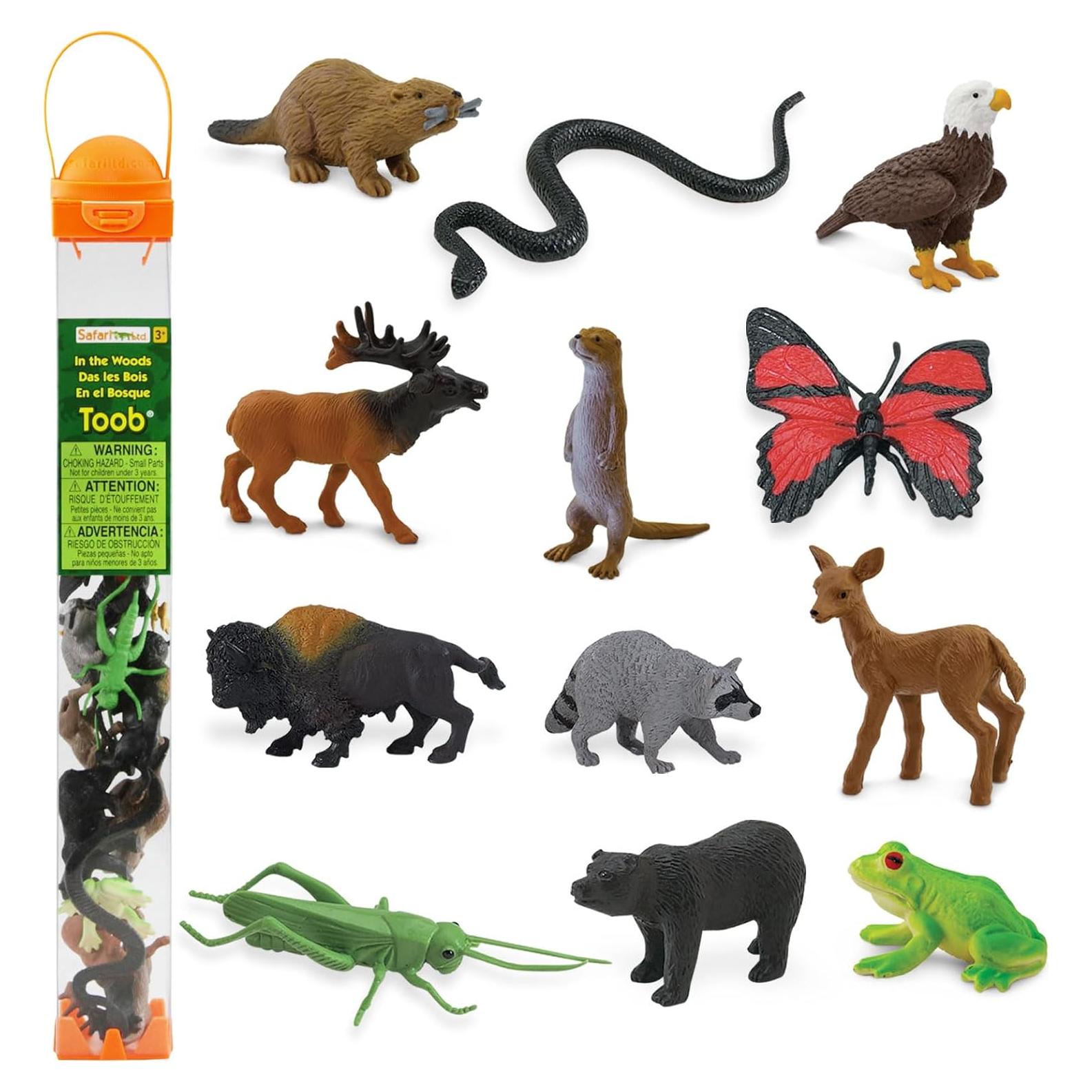 Safari Ltd TOOB Animales del Bosque - 12 Figuras Educativas