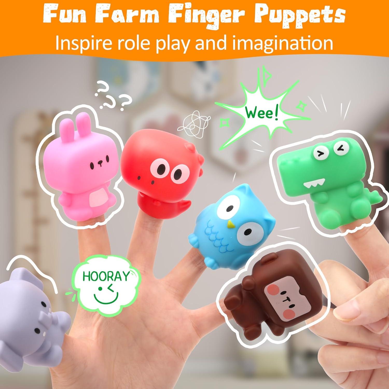 Juguete Educativo Tren de Granja Montessori 9 Animales 1 Granjero