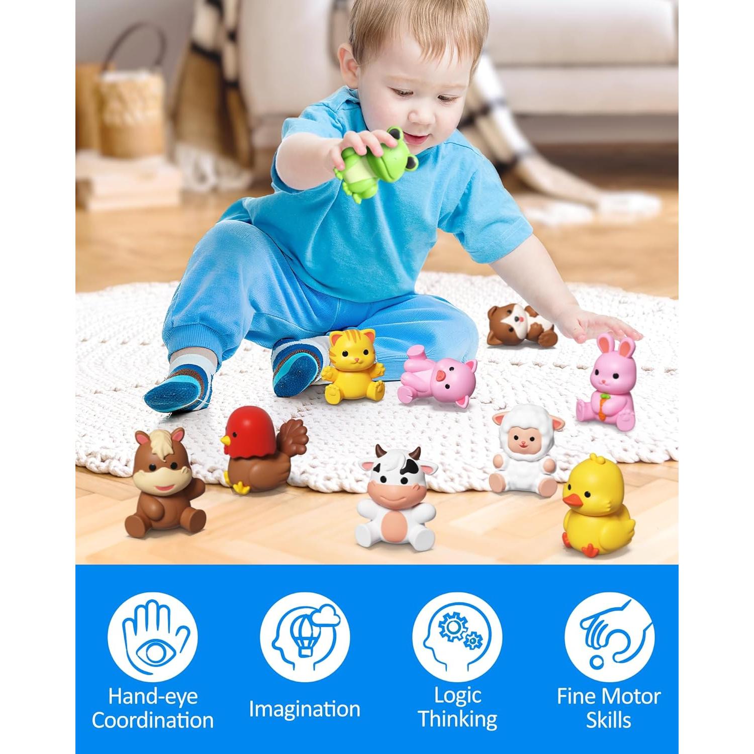 Juguete de Emparejamiento Coogam 10 Animales de Granja