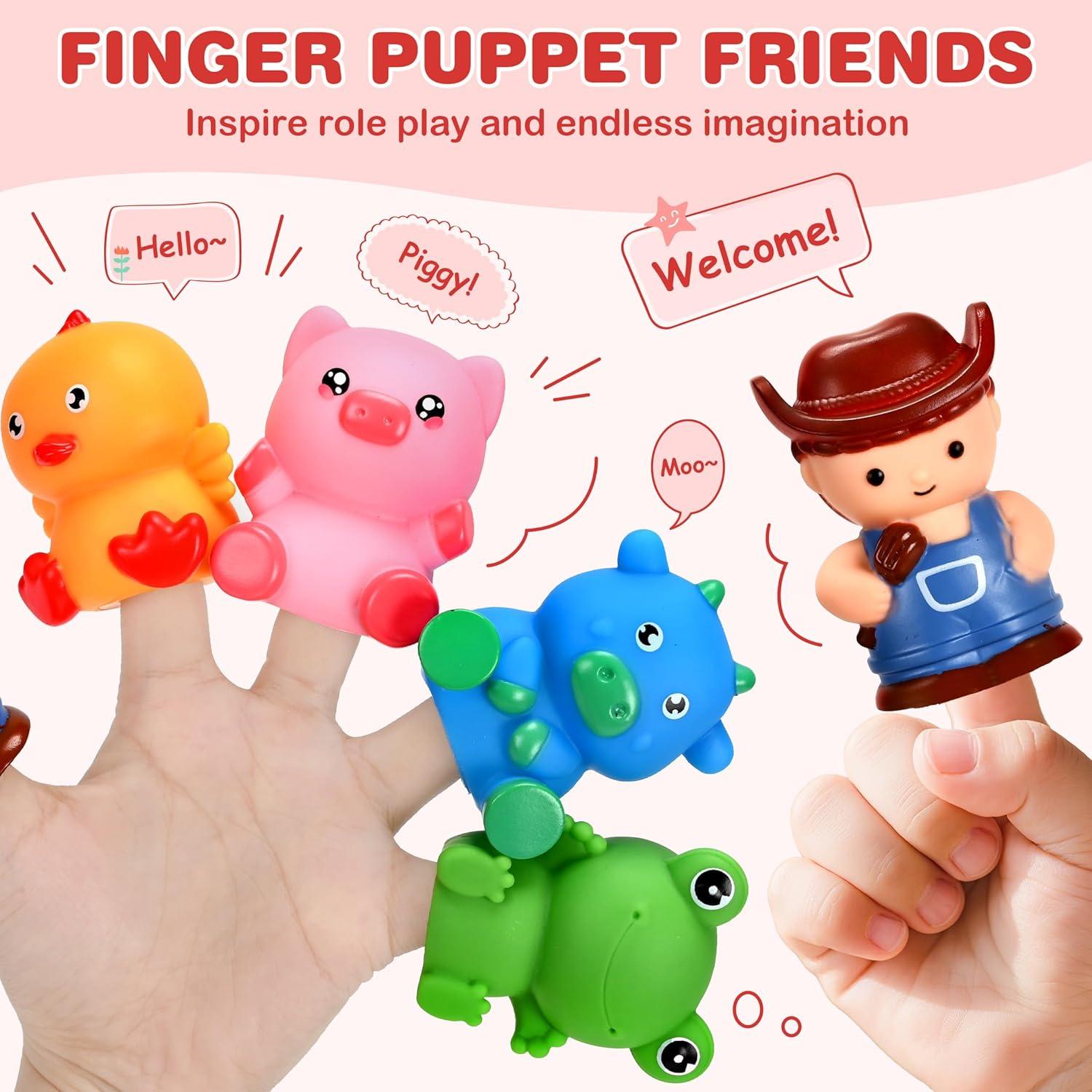 Juguete Montessori Tren de Animales Shantou 9 Graneros 10 Títeres