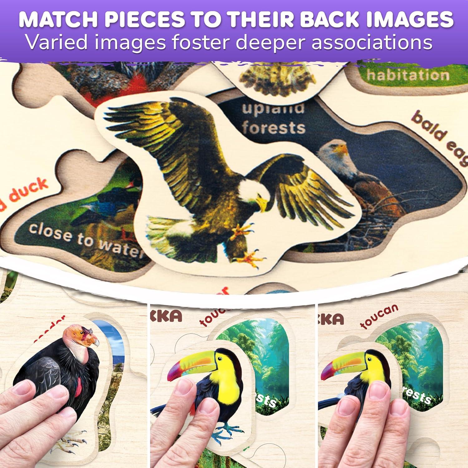 Rompecabezas de Madera QUOKKA para Niños - Insectos y Animales