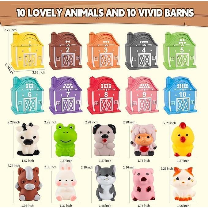 Juguete Educativo de Granja EnAuRoL - 20 Piezas de Títeres