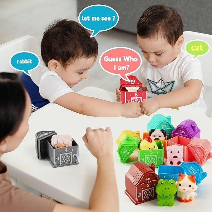 Juguete Educativo de Granja EnAuRoL - 20 Piezas de Títeres