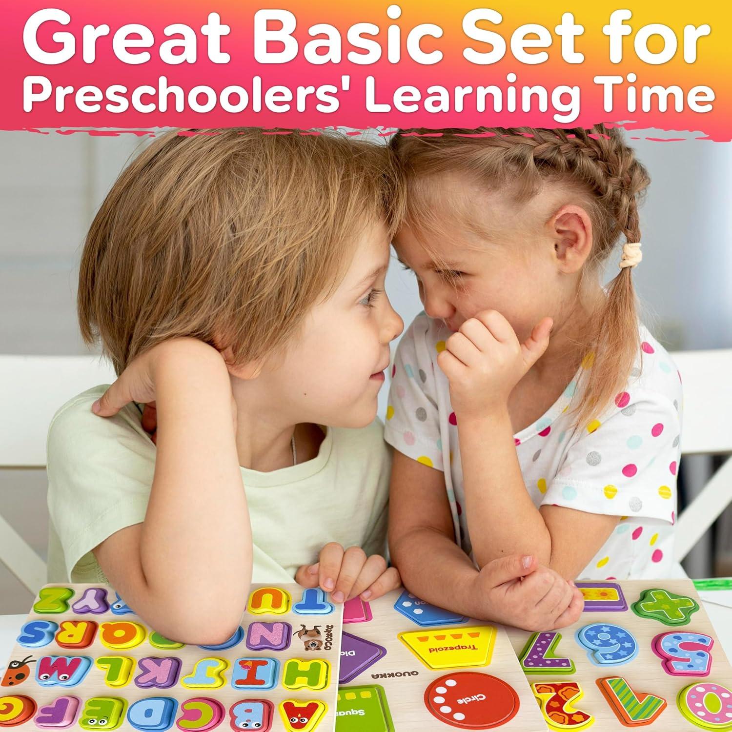 Rompecabezas de Madera QUOKKA para Niños 1-5 Años - Set Educativo