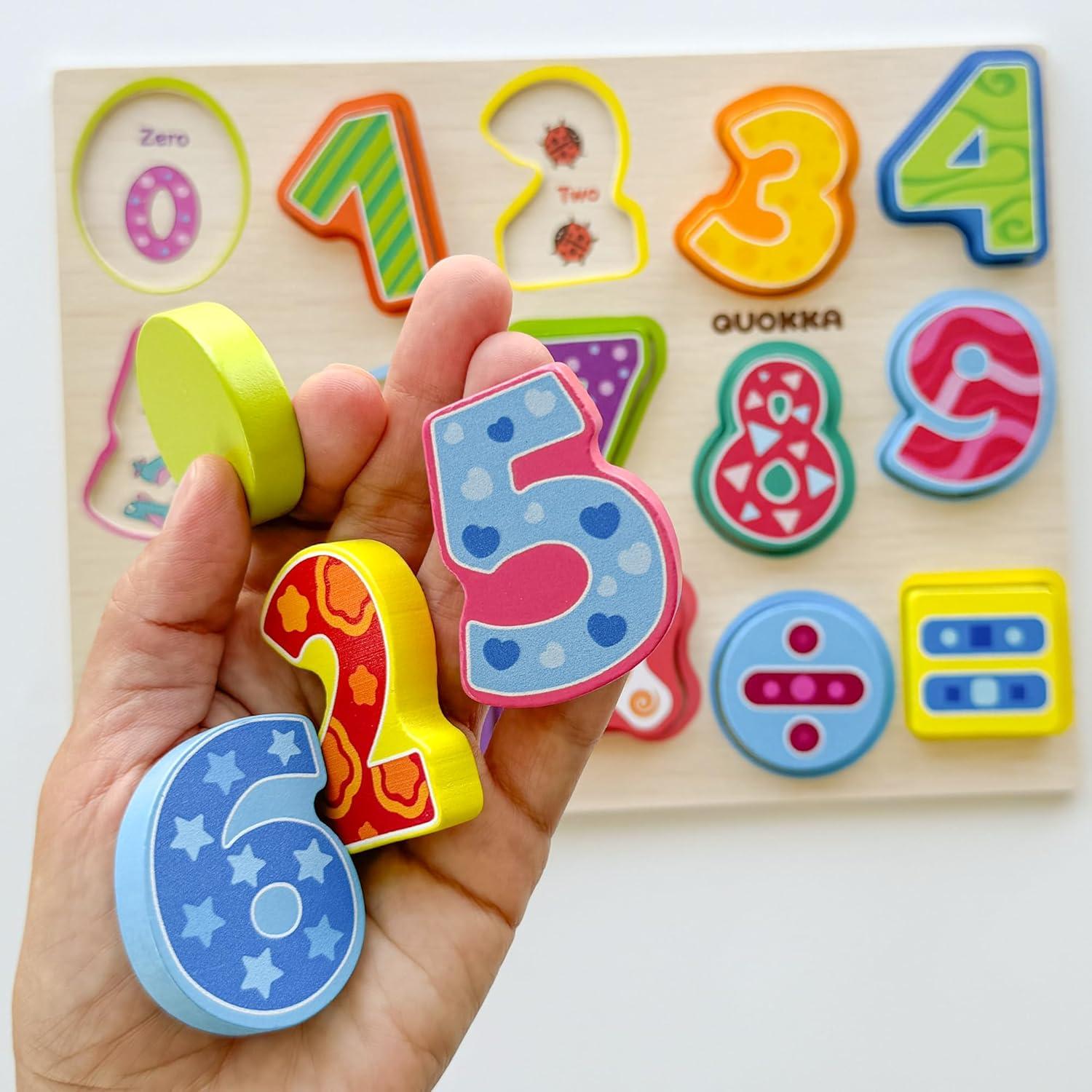 Rompecabezas de Madera QUOKKA para Niños 1-5 Años - Set Educativo