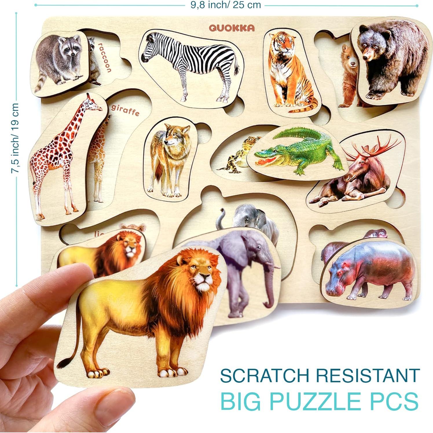 Juego de Rompecabezas Montessori QUOKKA 9 en 1 para Niños 3-5 Años