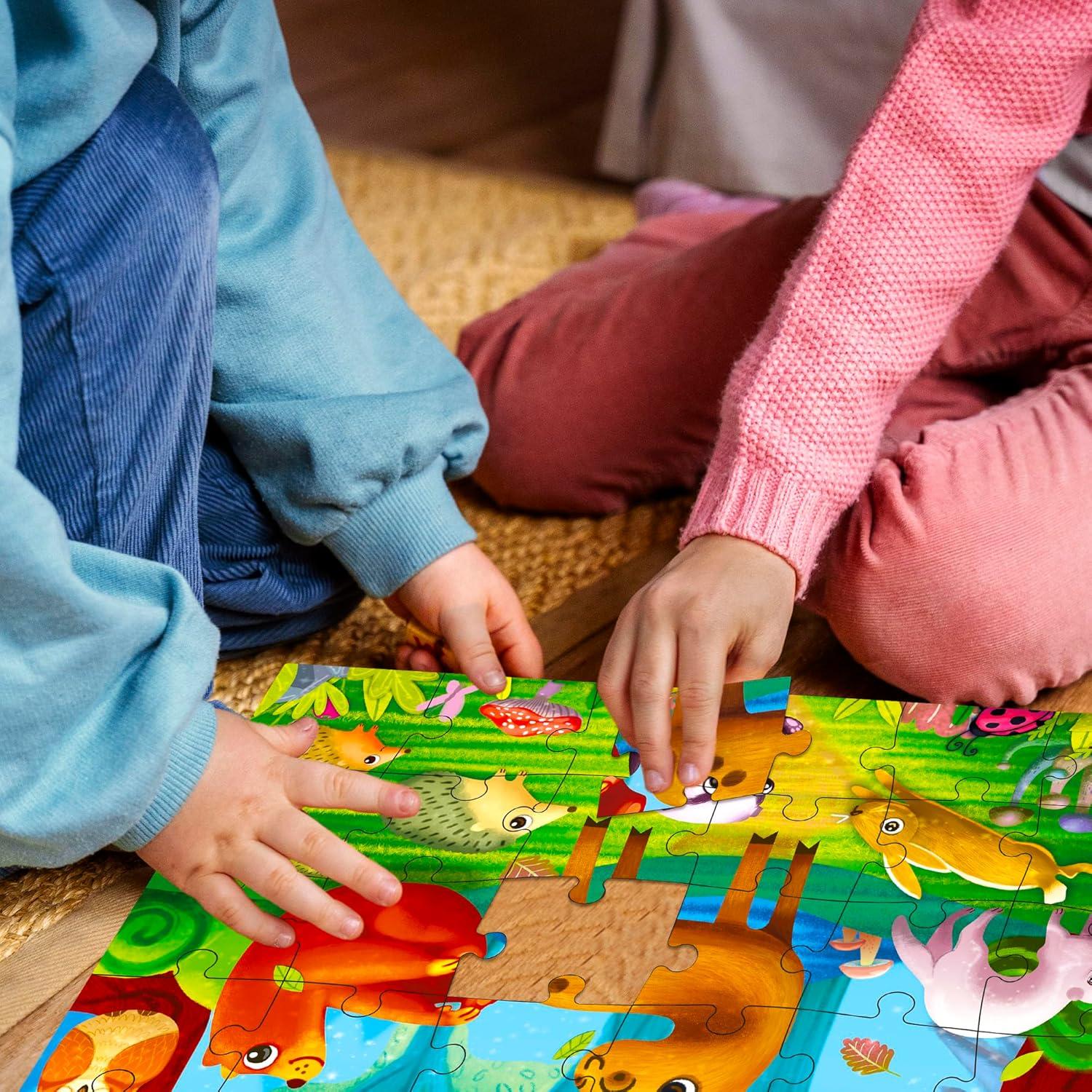 Puzzles Quokka para Niños 3-5 Años - 4 Puzzles de 30 Piezas