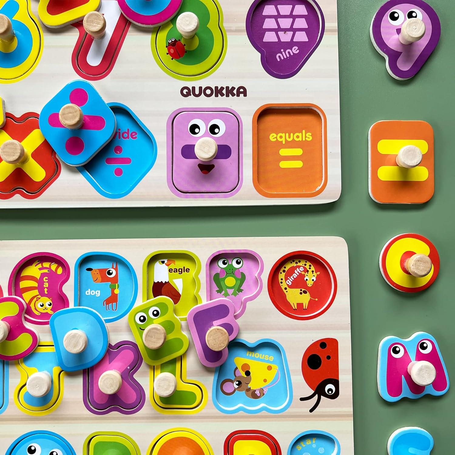 Juego de Rompecabezas Montessori QUOKKA 14 en 1 para Niños 3-5 Años