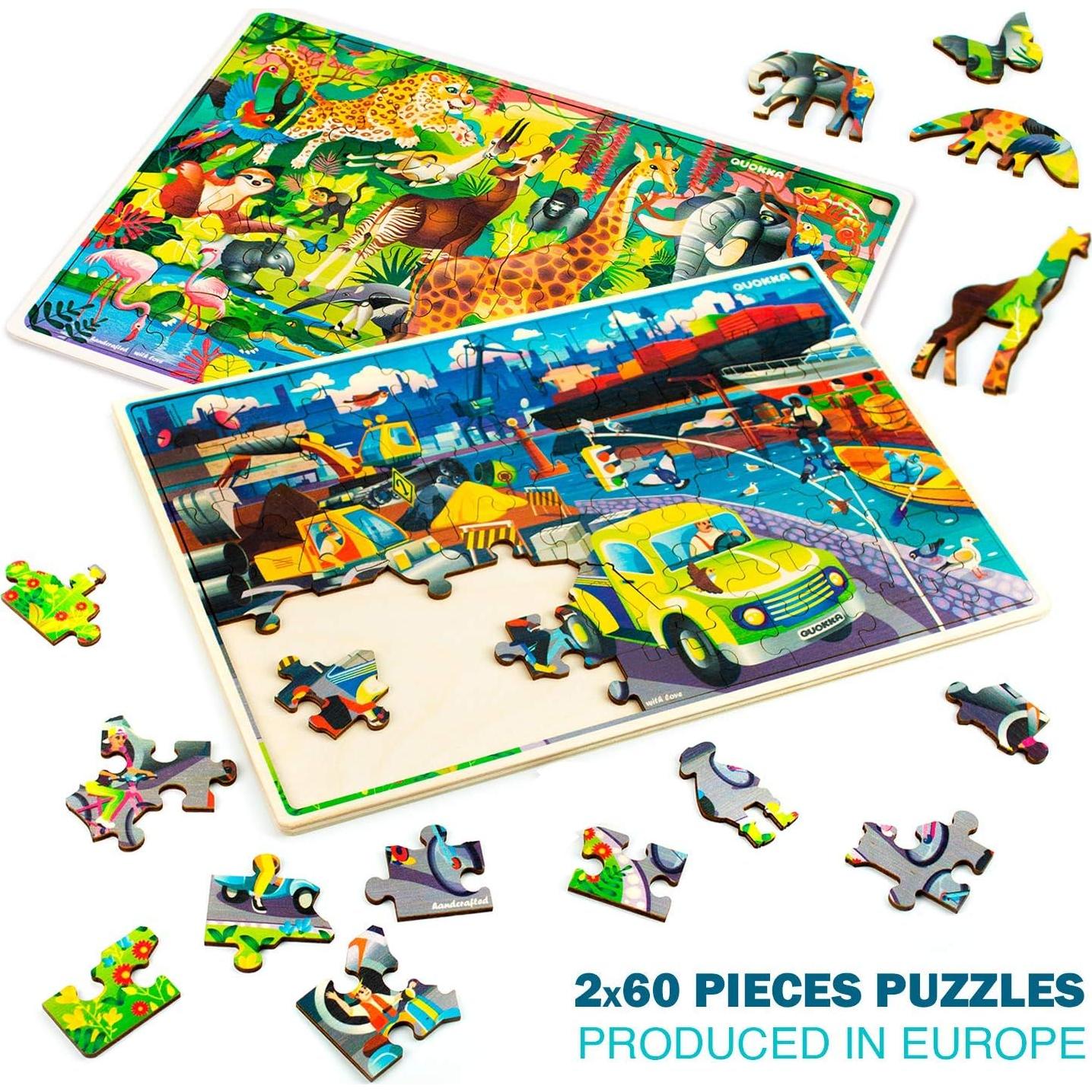 Puzzles de Madera Quokka 60 Piezas para Niños 4 a 8 Años