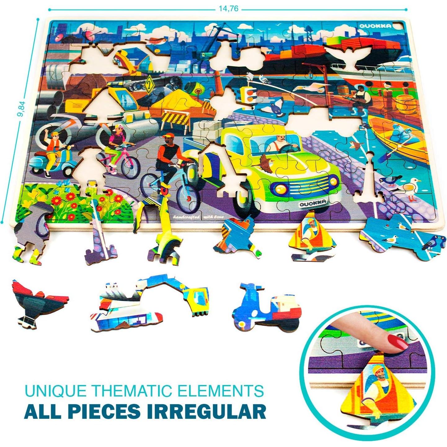 Puzzles de Madera Quokka 60 Piezas para Niños 4 a 8 Años