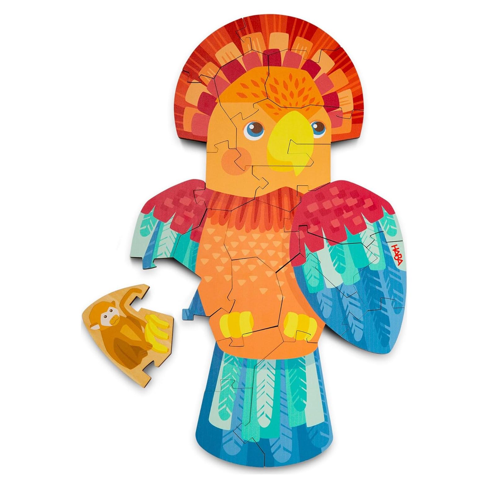 Rompecabezas de Madera HABA Loro 2 en 1 para Niños 4-6 Años