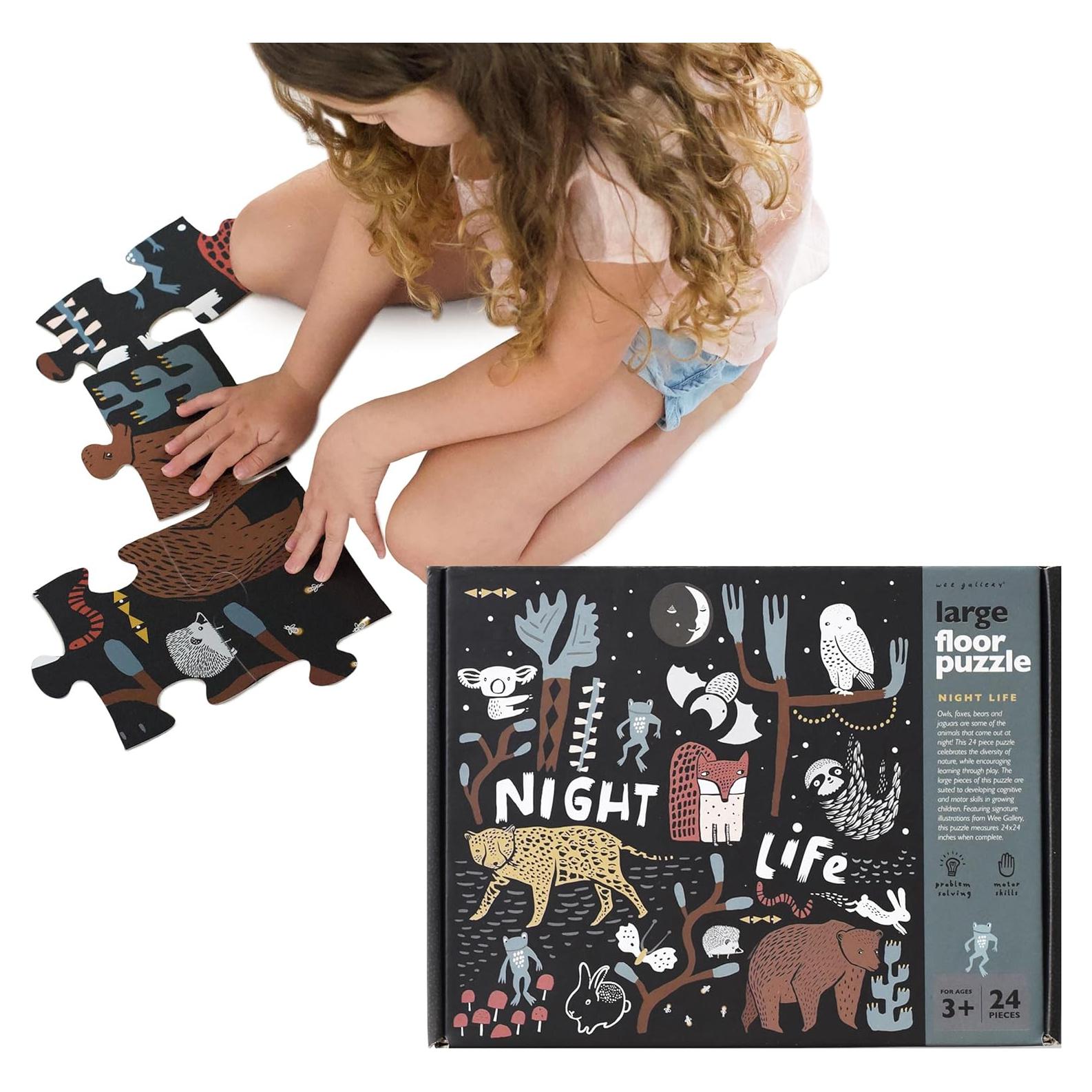 Rompecabezas de Suelo Wee Gallery 24 Piezas Vida Nocturna 61x61cm