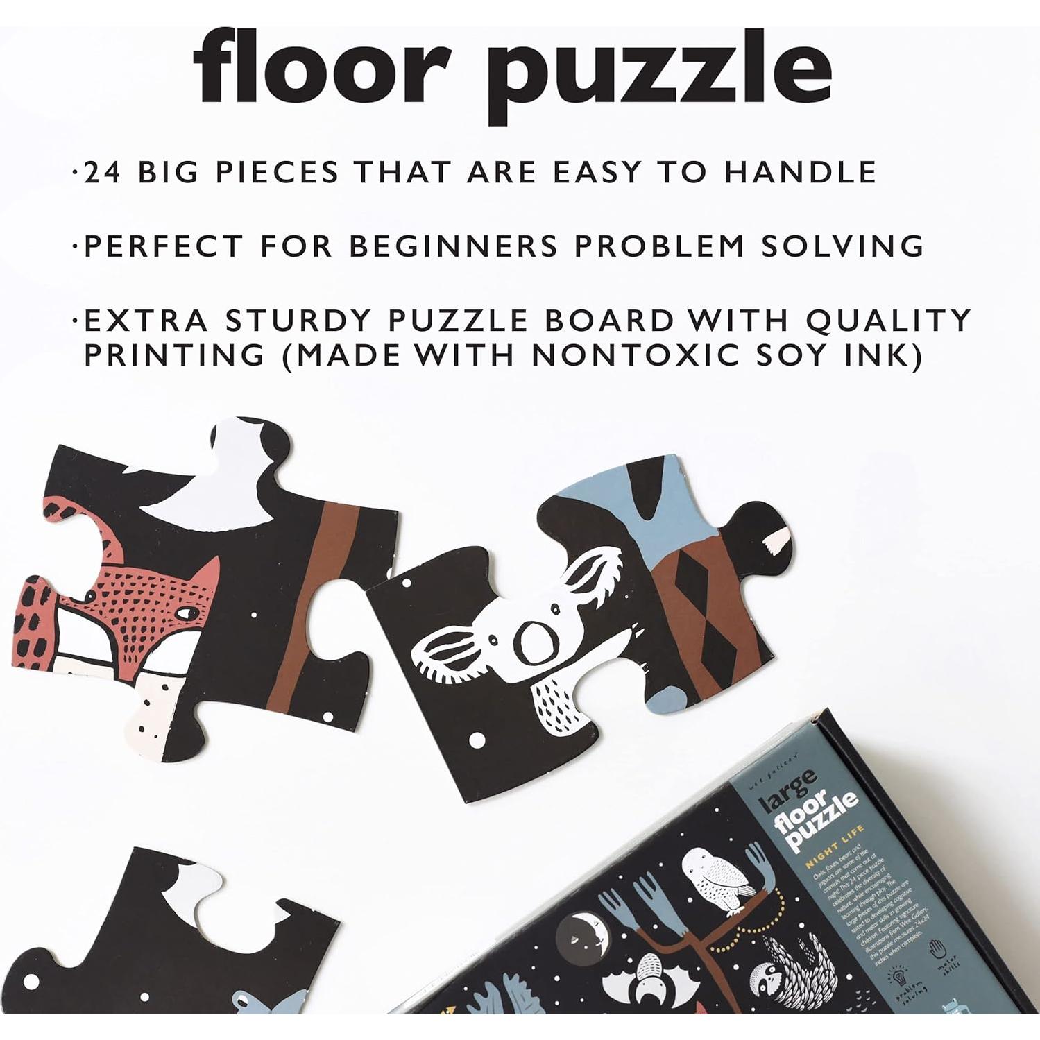 Rompecabezas de Suelo Wee Gallery 24 Piezas Vida Nocturna 61x61cm