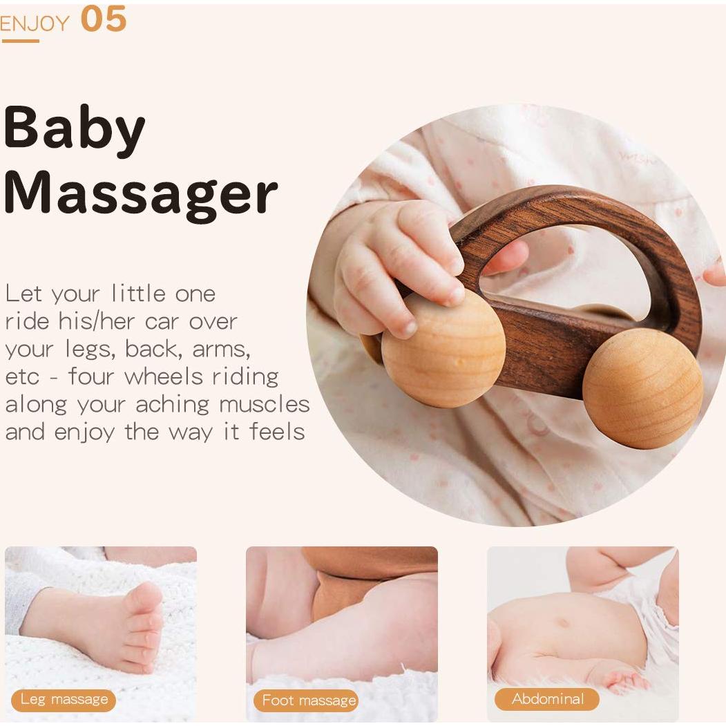 Carro de Empuje de Madera Orgánica Hagamos 2 Piezas