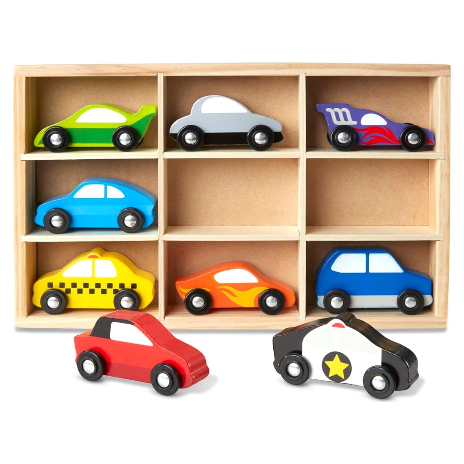 Juego de Vehículos de Madera Melissa & Doug - 9 Piezas