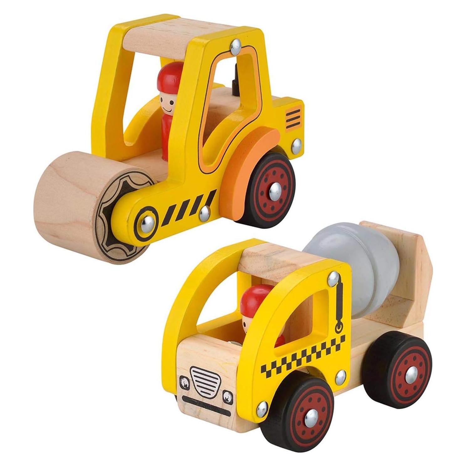 Juguetes de Coche de Madera KIDS TOYLAND 2 Pcs para Bebés