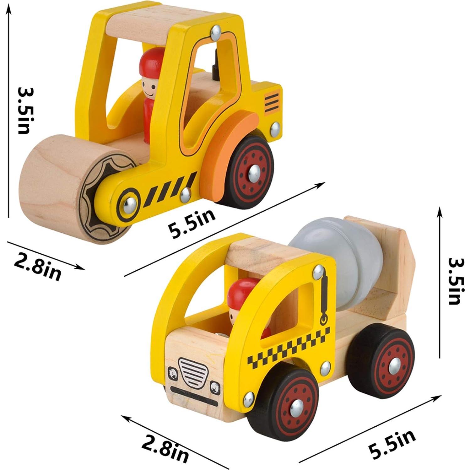 Juguetes de Coche de Madera KIDS TOYLAND 2 Pcs para Bebés