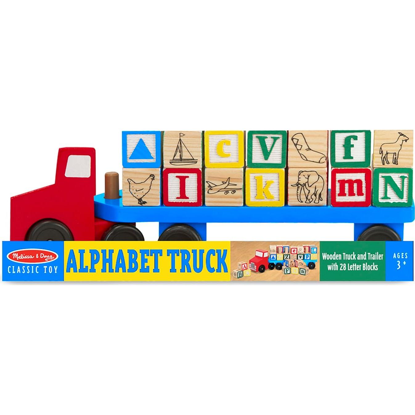 Bloques de Alfabeto en Camión de Madera Melissa & Doug