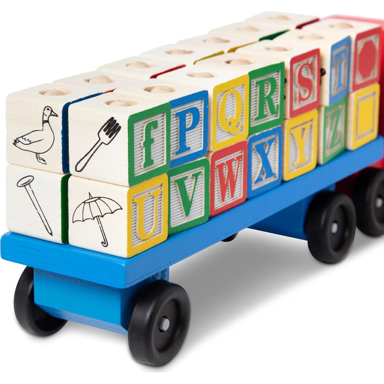 Bloques de Alfabeto en Camión de Madera Melissa & Doug