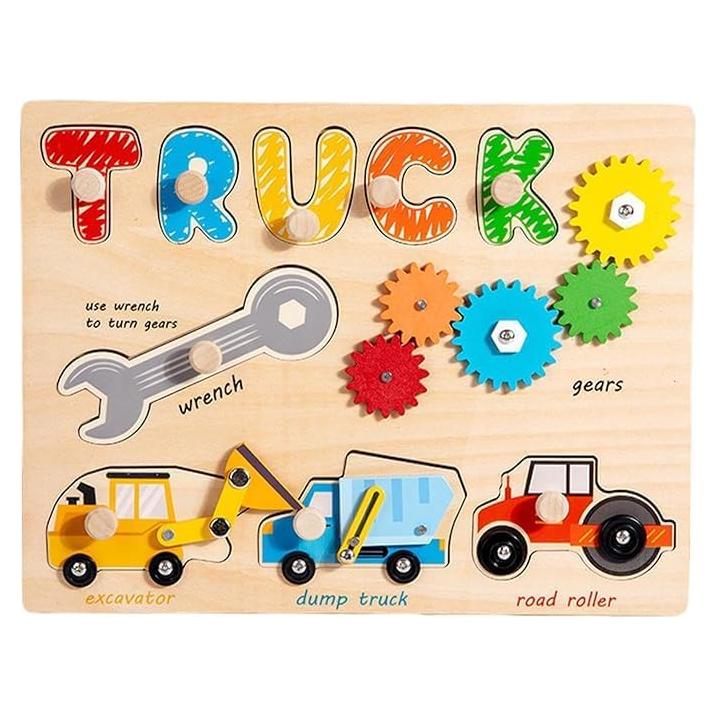 Rompecabezas Interactivo Montessori de Madera JoRay - Camión