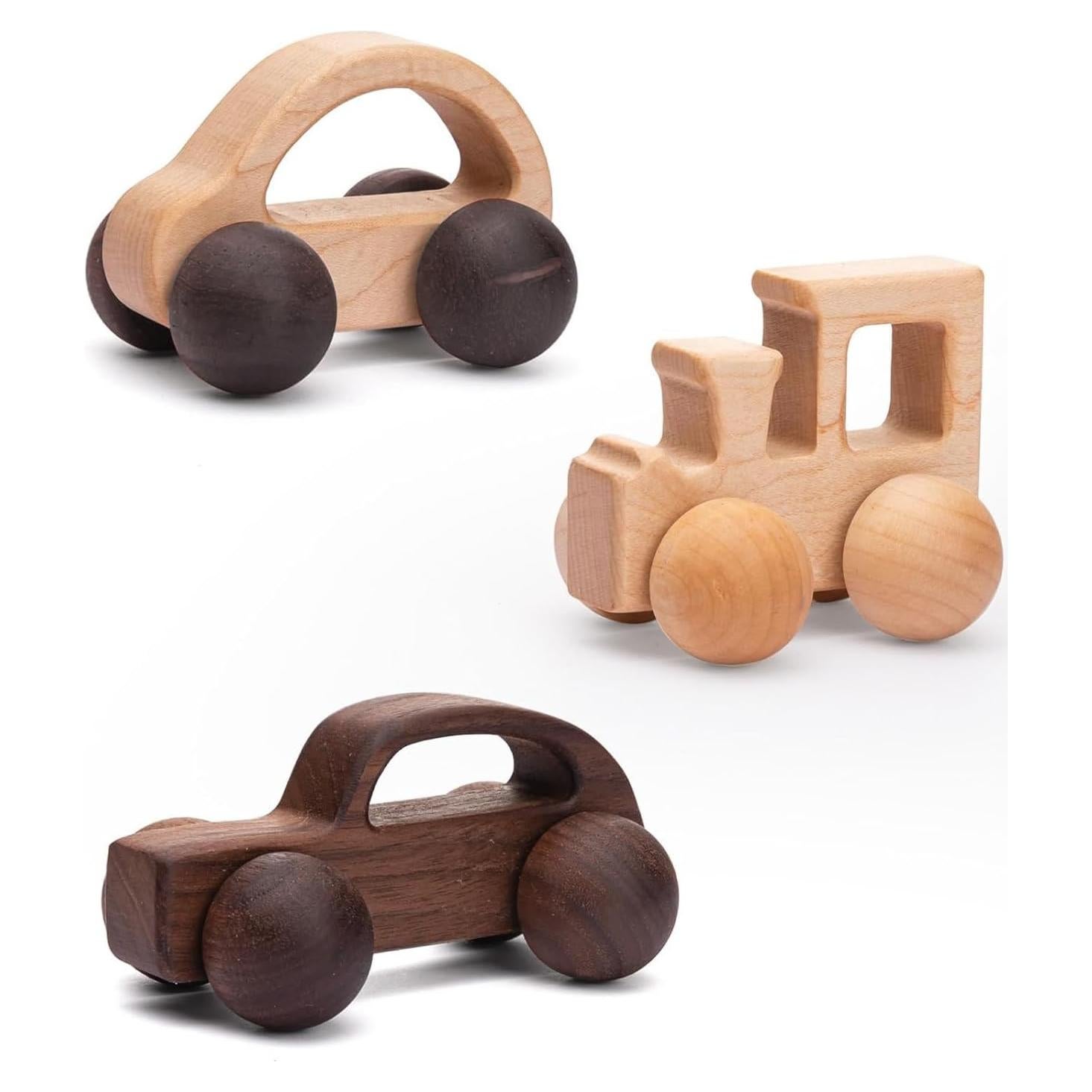 Juguetes de Madera Montessori EASY ONE BABY - 3 Piezas para Bebés