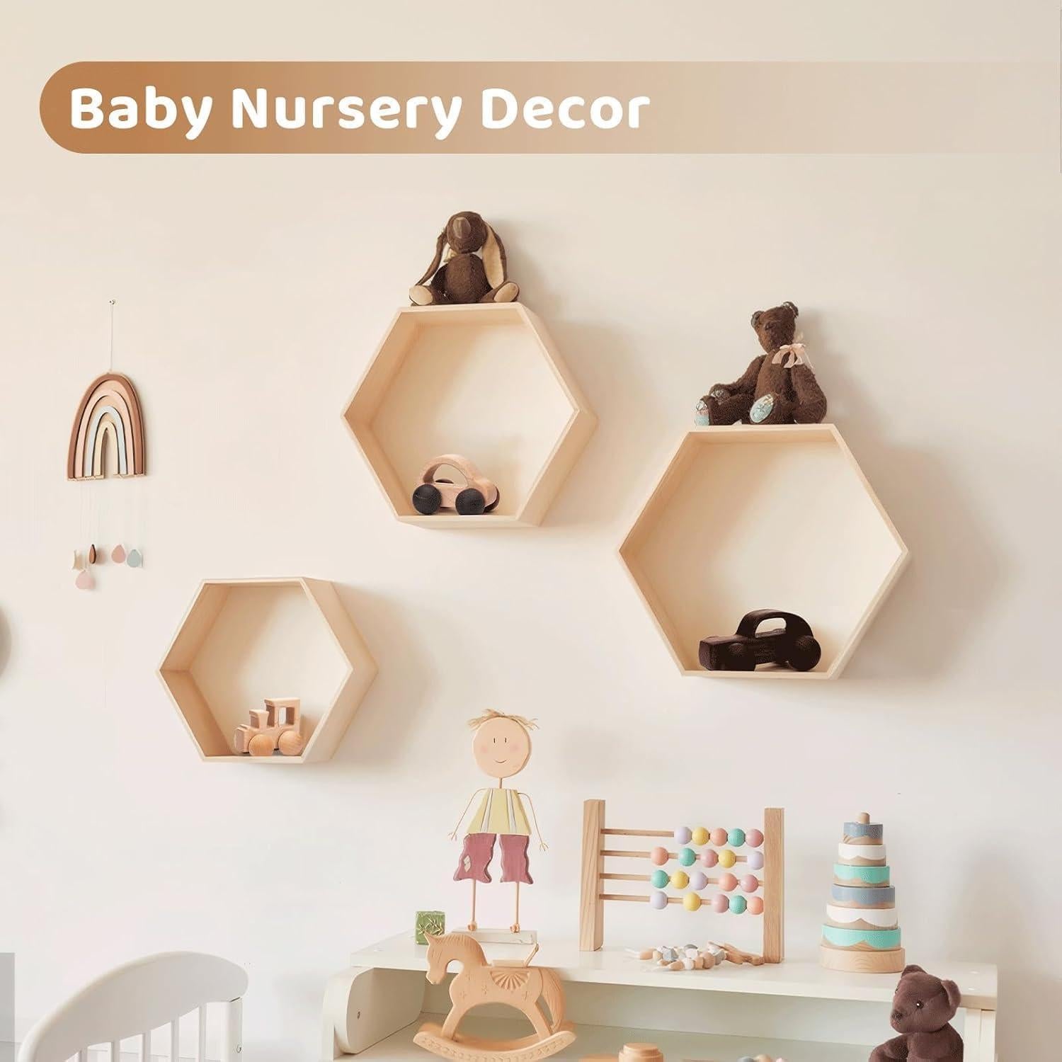 Juguetes de Madera Montessori EASY ONE BABY - 3 Piezas para Bebés