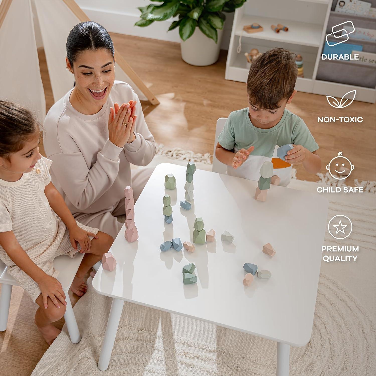 Conjunto de Juguete Montessori Comfy Cubs con Camión y Rocas