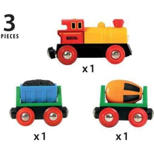 Tren de Acción Eléctrico BRIO World - Set de Madera 3 Piezas