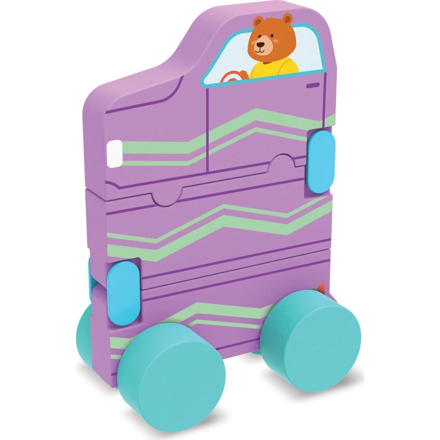 Camiones de Madera Transformables MindWare - Set 2 Piezas