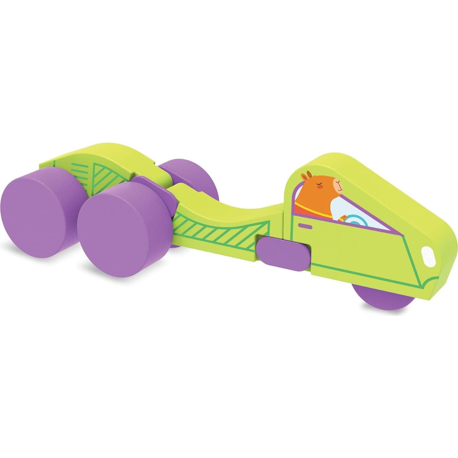 Camiones de Madera Transformables MindWare - Set 2 Piezas