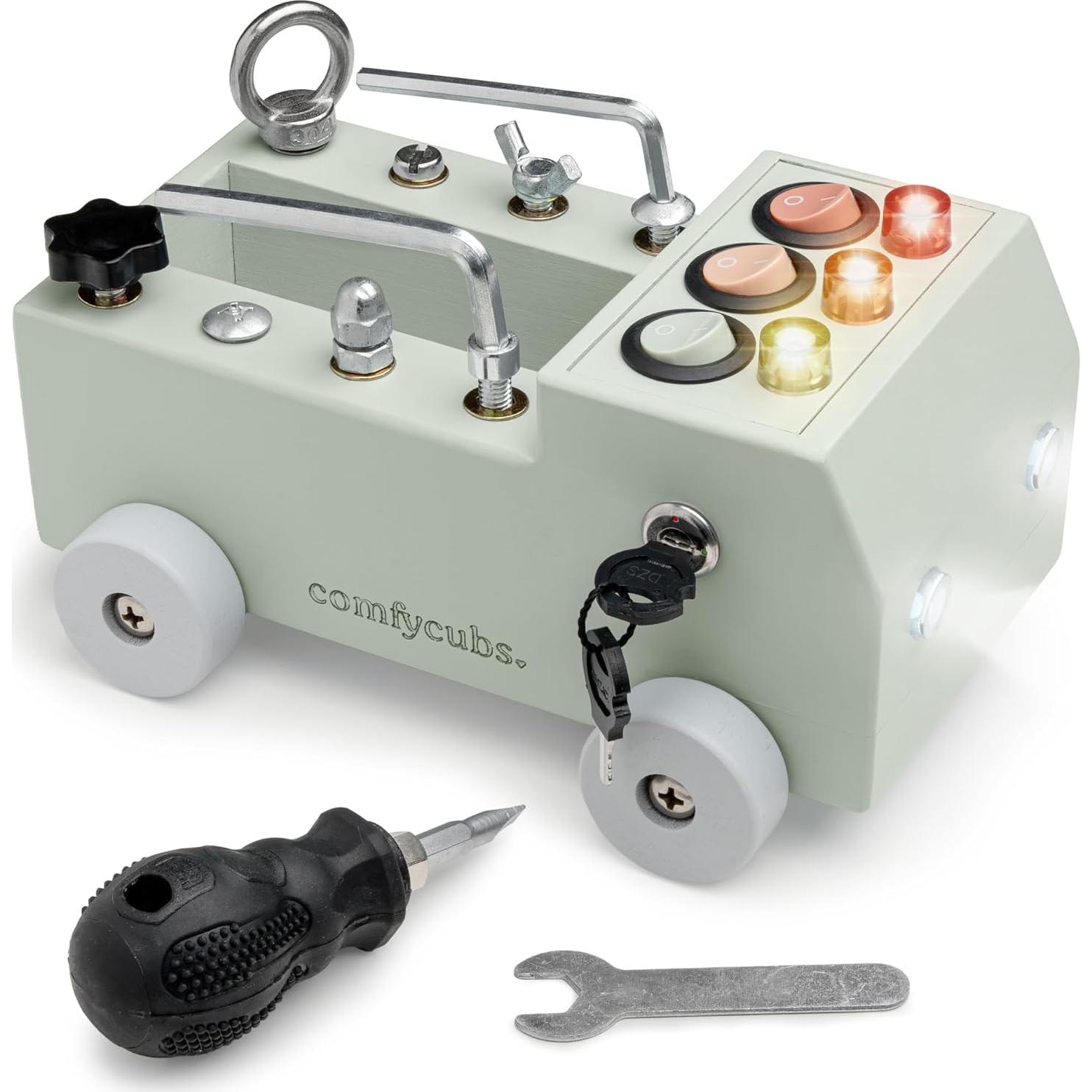 Conjunto Juguete Camión y Tablero Ocupado Comfy Cubs