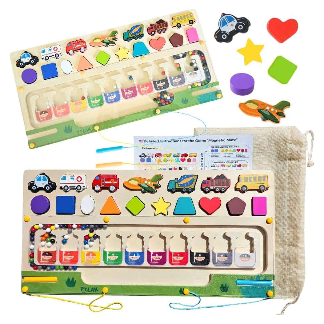 Laberinto Magnético Montessori 3 en 1 PYLAK para Niños