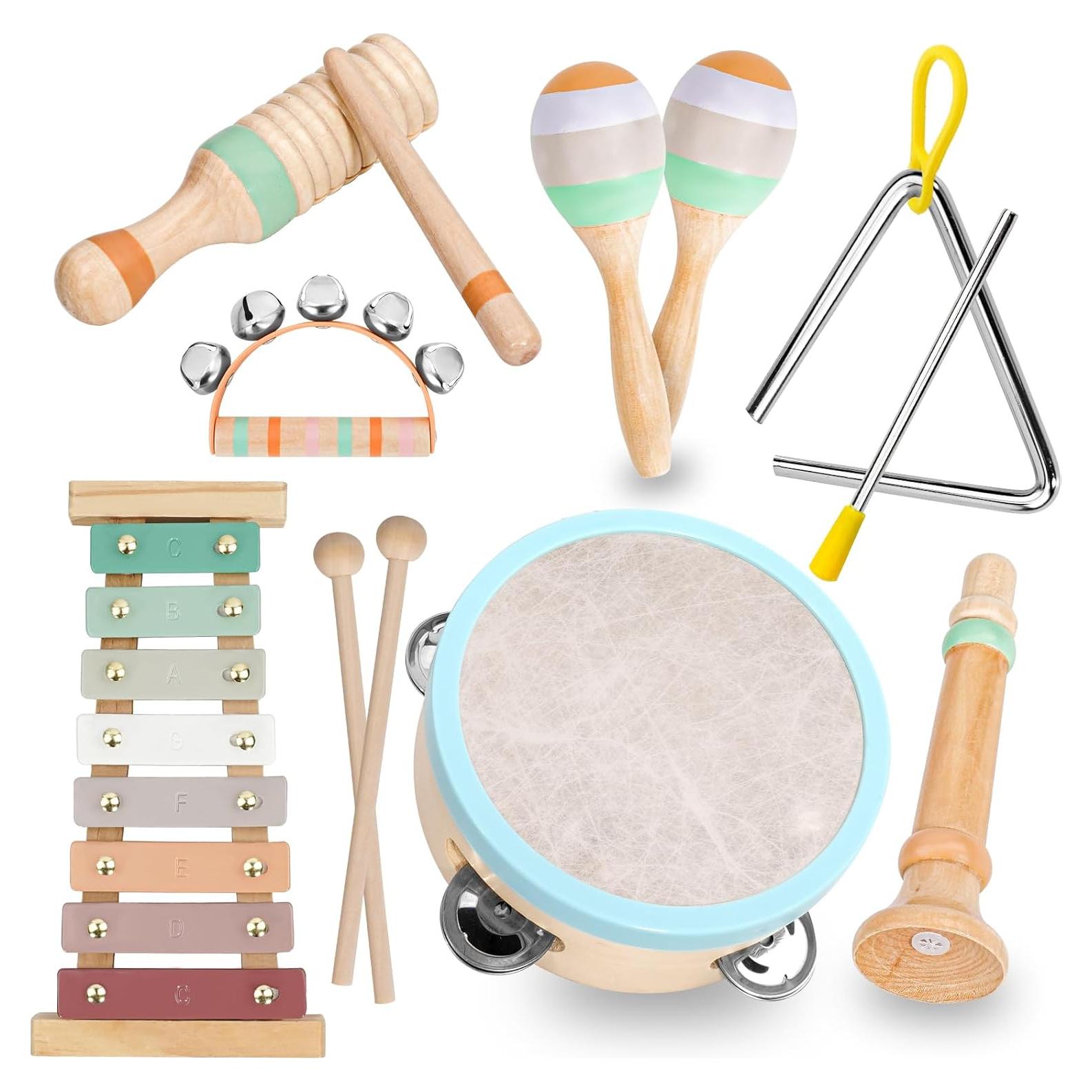 Juego de Instrumentos Musicales Raimy - Madera Montessori 1-3 Años